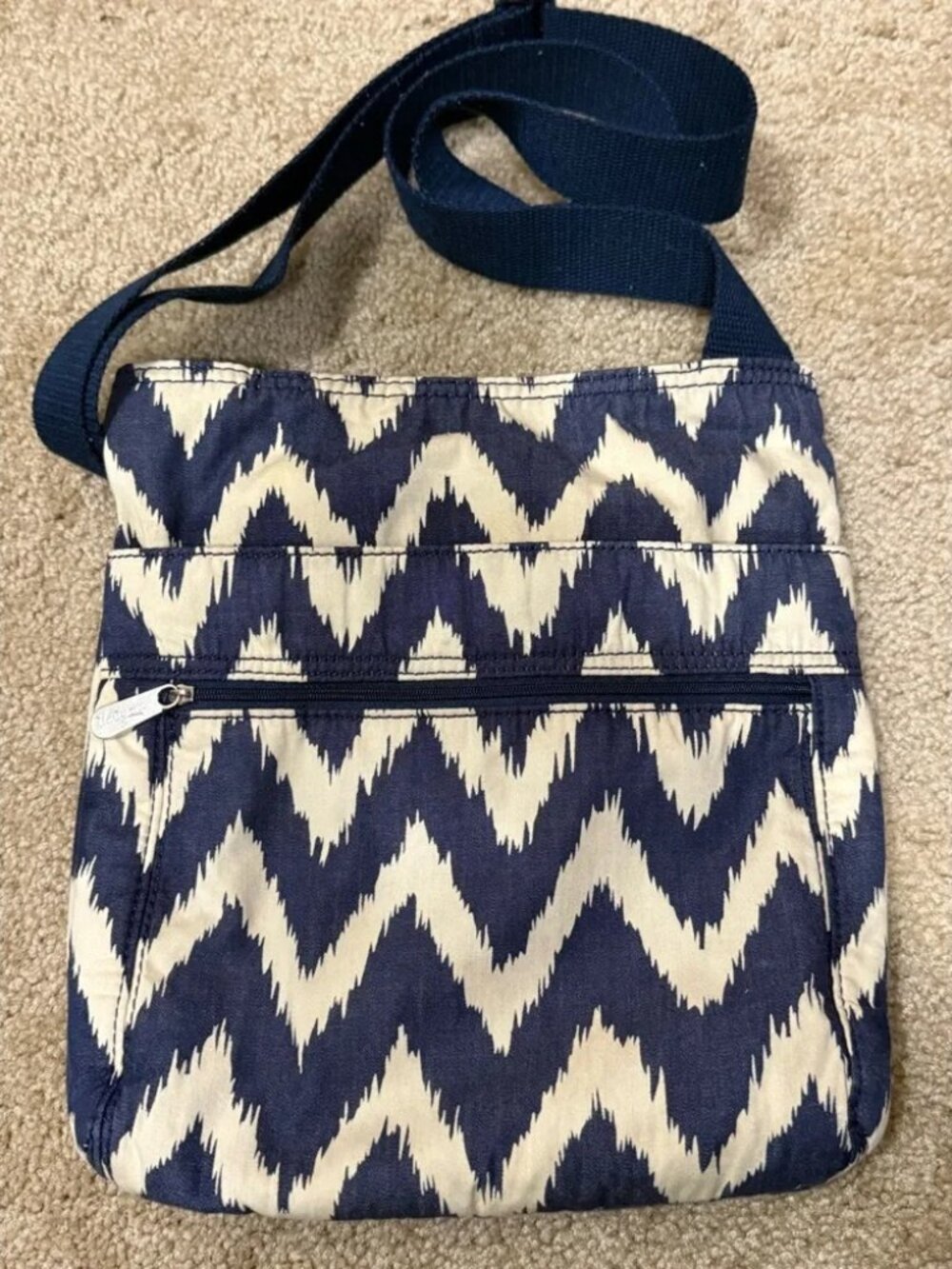 thirty-one Organizing Shoulder Bag in Indigo Ink Crossbody Handbag Purse NWT